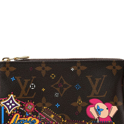 Louis Vuitton Monogram 2020 Christmas Animation Roller Coaster Mini Pochette Accessories Pivoine 7 of 9
