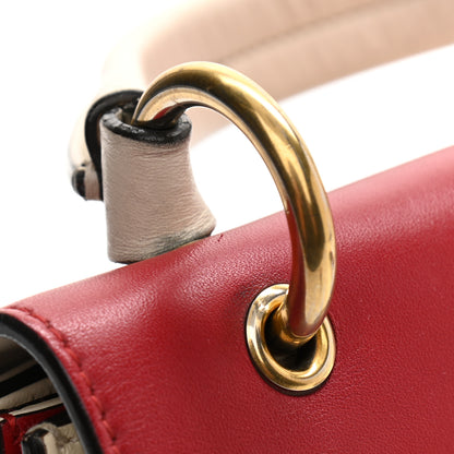 Gucci Calfskin Sylvie Web Small Queen Margaret Top Handle Bag Hibiscus Red Mystic White 11 of 16