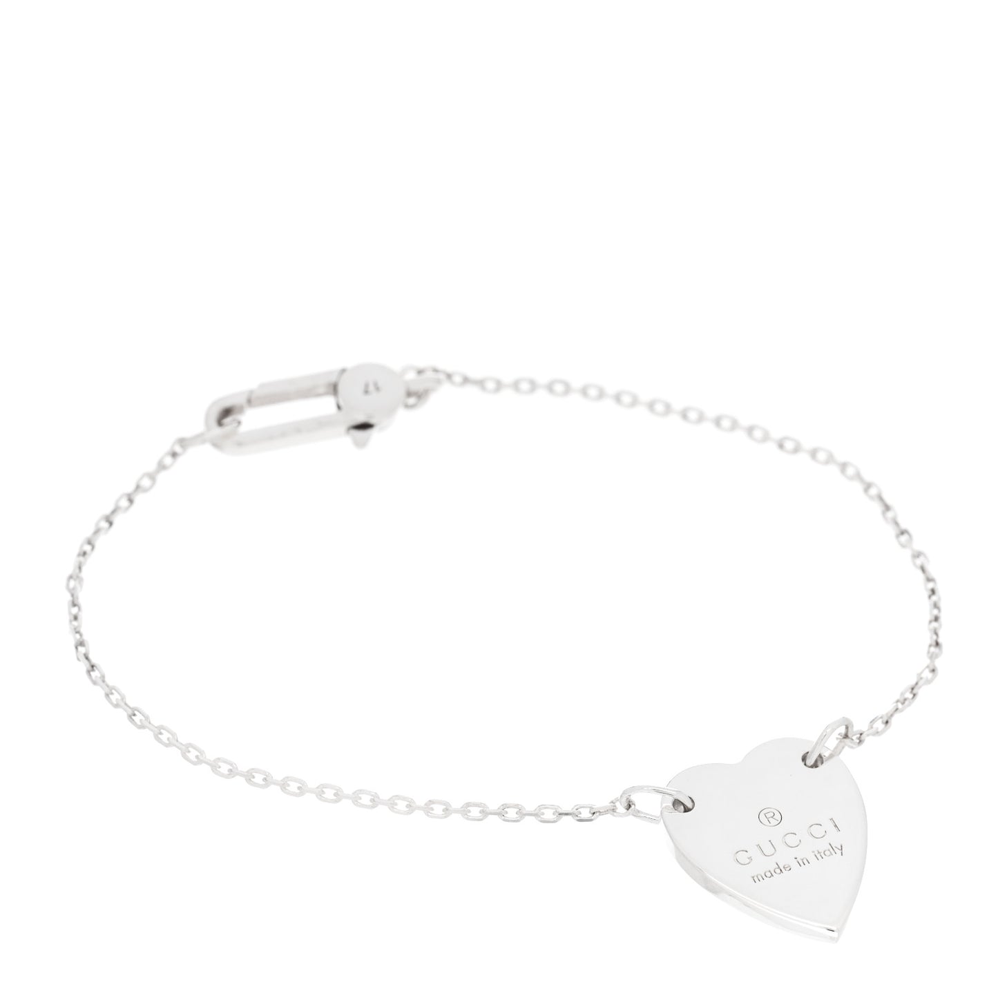 Sterling Silver Trademark Heart Bracelet