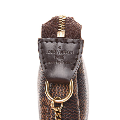 Louis Vuitton Damier Ebene Mini Pochette Accessories 6 of 9