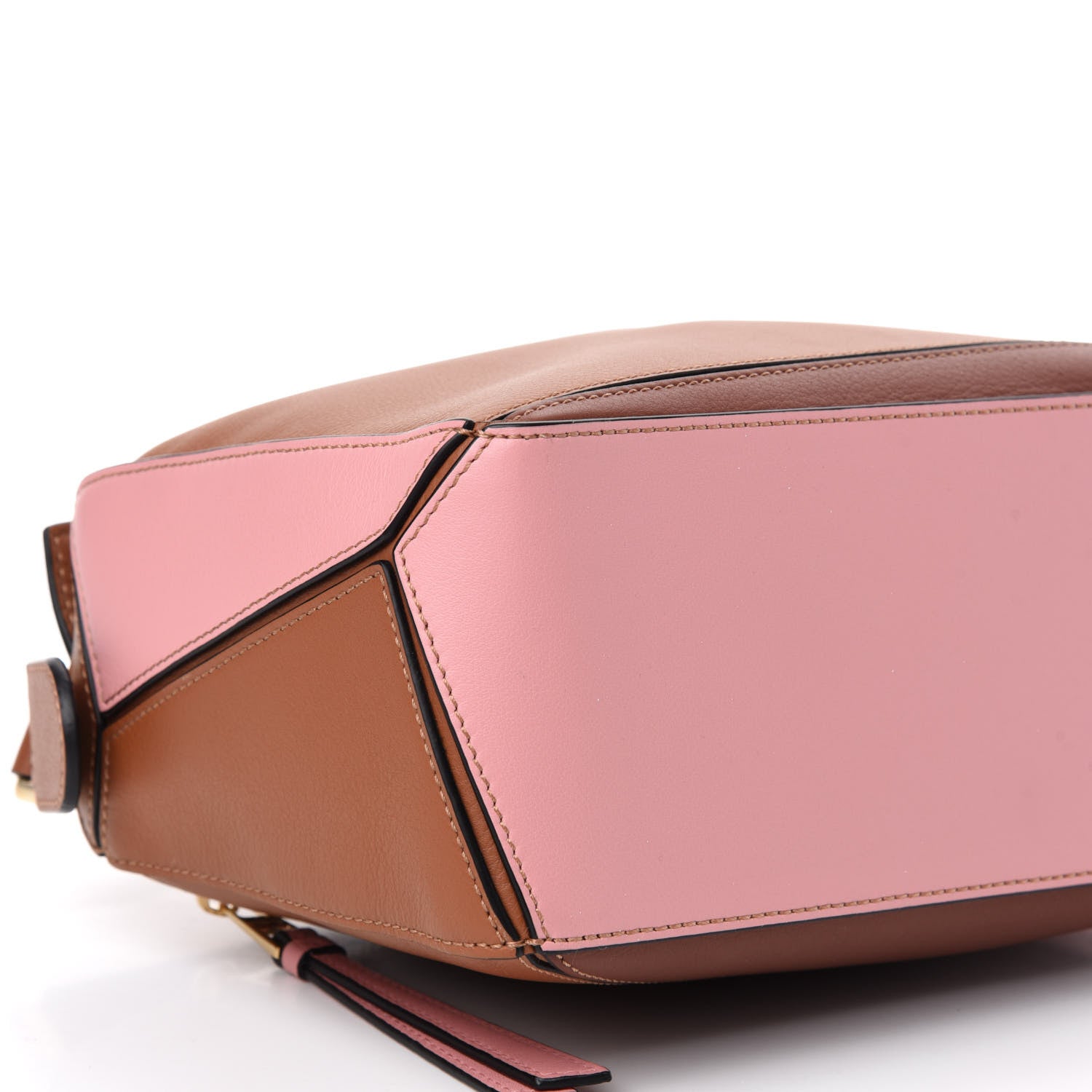 Loewe Calfskin Small Puzzle Bag Tan Medium Pink 7 of 9