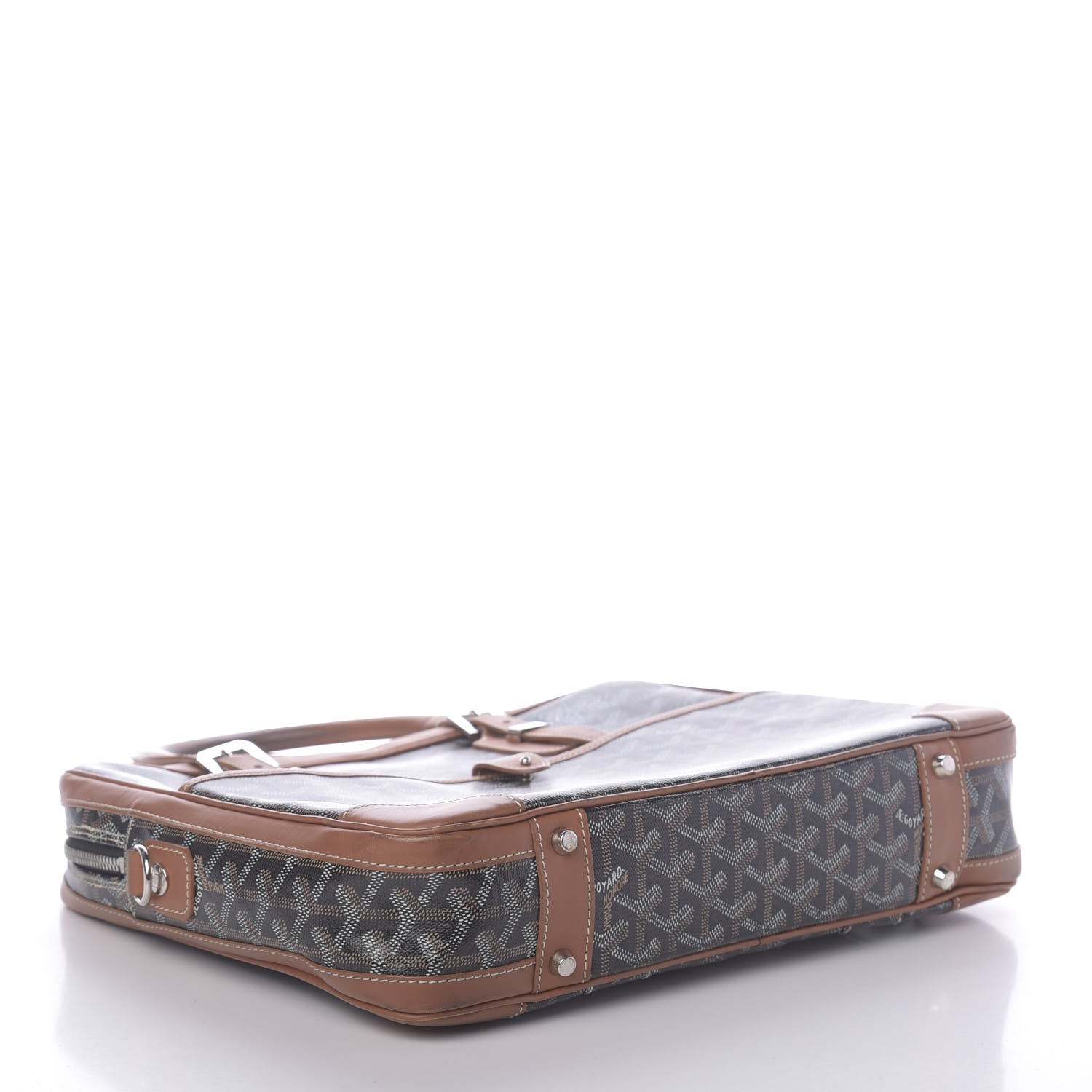 Goyard Goyardine Ambassade PM Briefcase Black Gold 4 of 9