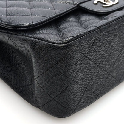 Chanel Caviar Quilted Jumbo Double Flap Black 9 of 12