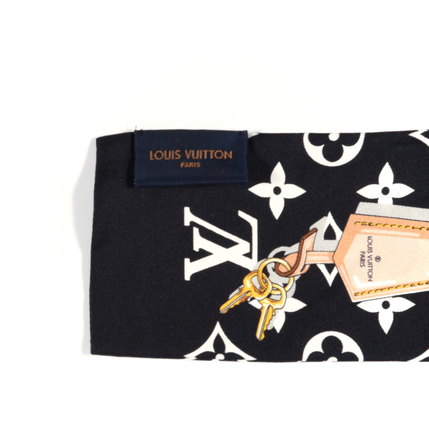 Louis Vuitton Silk Monogram Confidential Bandeau Black 3 of 4