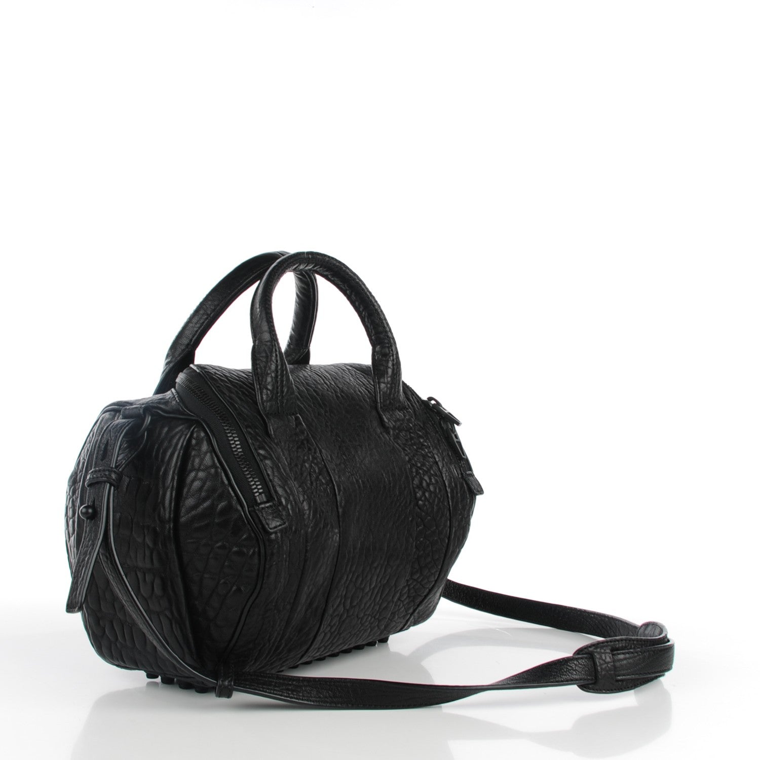 Alexander Wang Pebbled Lambskin Rockie Black Matte Black Hardware 3 of 7