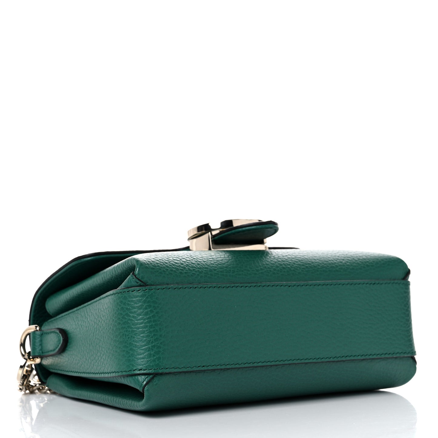Dollar Calfskin Interlocking G Crossbody Bag Emerald