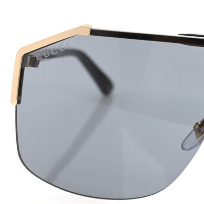 Gucci Metal Rimless Square Sunglasses GG0291S Black Gold 5 of 7