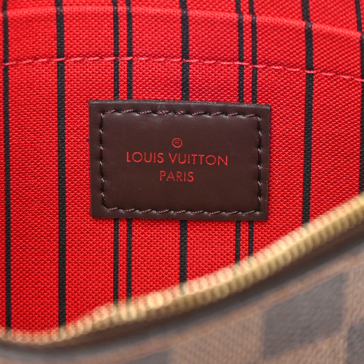 Louis Vuitton Damier Ebene Neverfull MM GM Pochette 6 of 7
