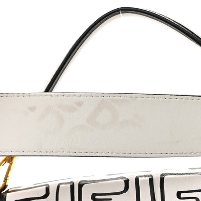 Fendi X JOSHUA VIDES Nappa FF Embossed Baguette White Black 8 of 10