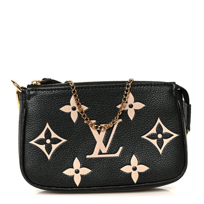 Louis Vuitton Empreinte Monogram Giant Mini Pochette Accessories Black 1 of 9