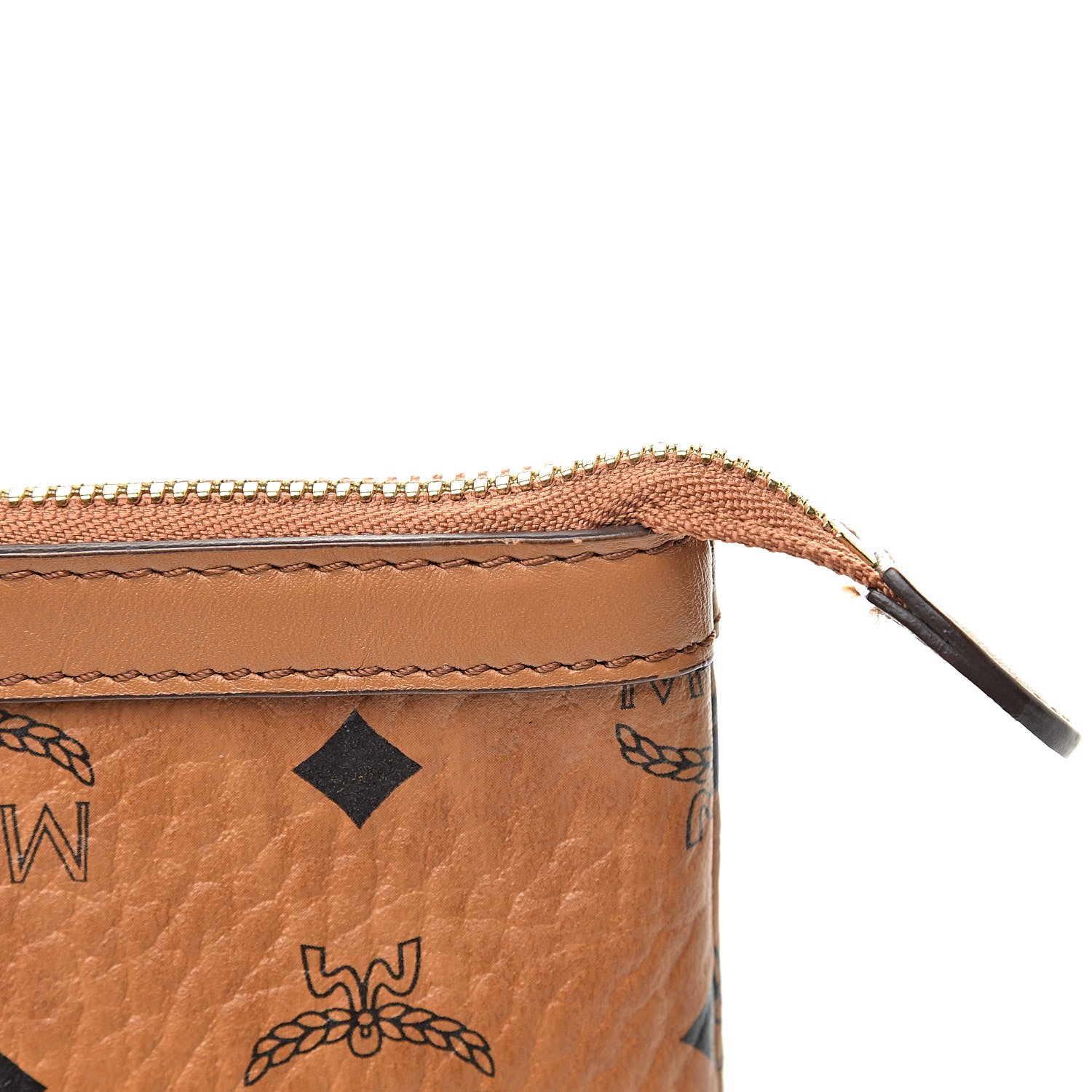 MCM Visetos Mini Pouch Cognac 8 of 9