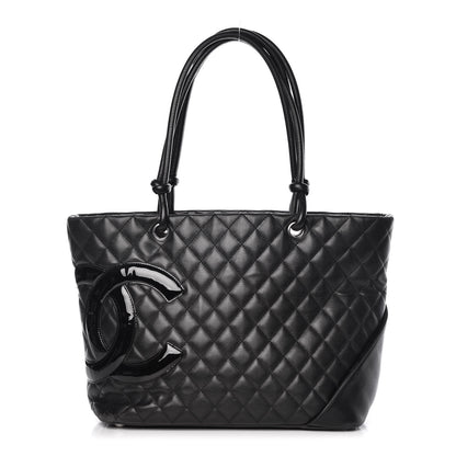 Chanel Calfskin Quilted Large Cambon Tote Black 1 of 20