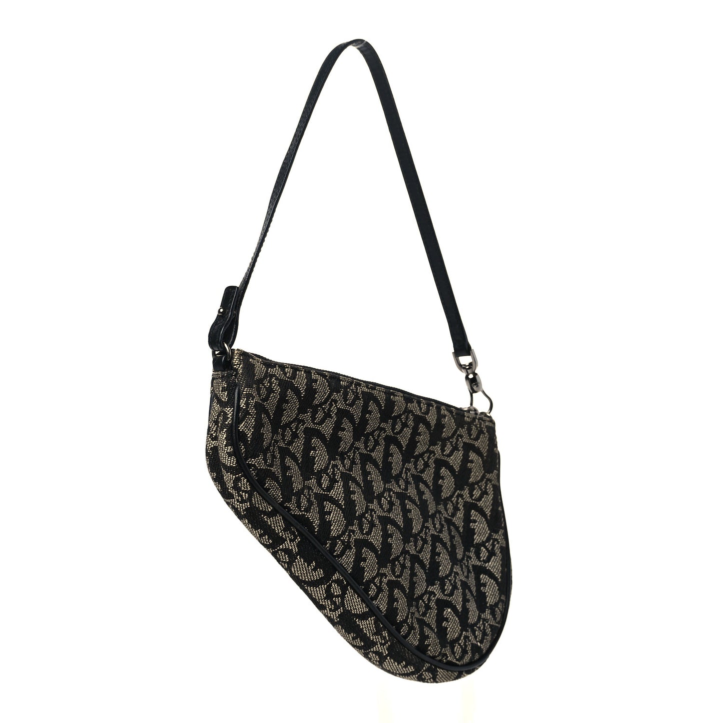 Monogram Mini Saddle Pochette Black