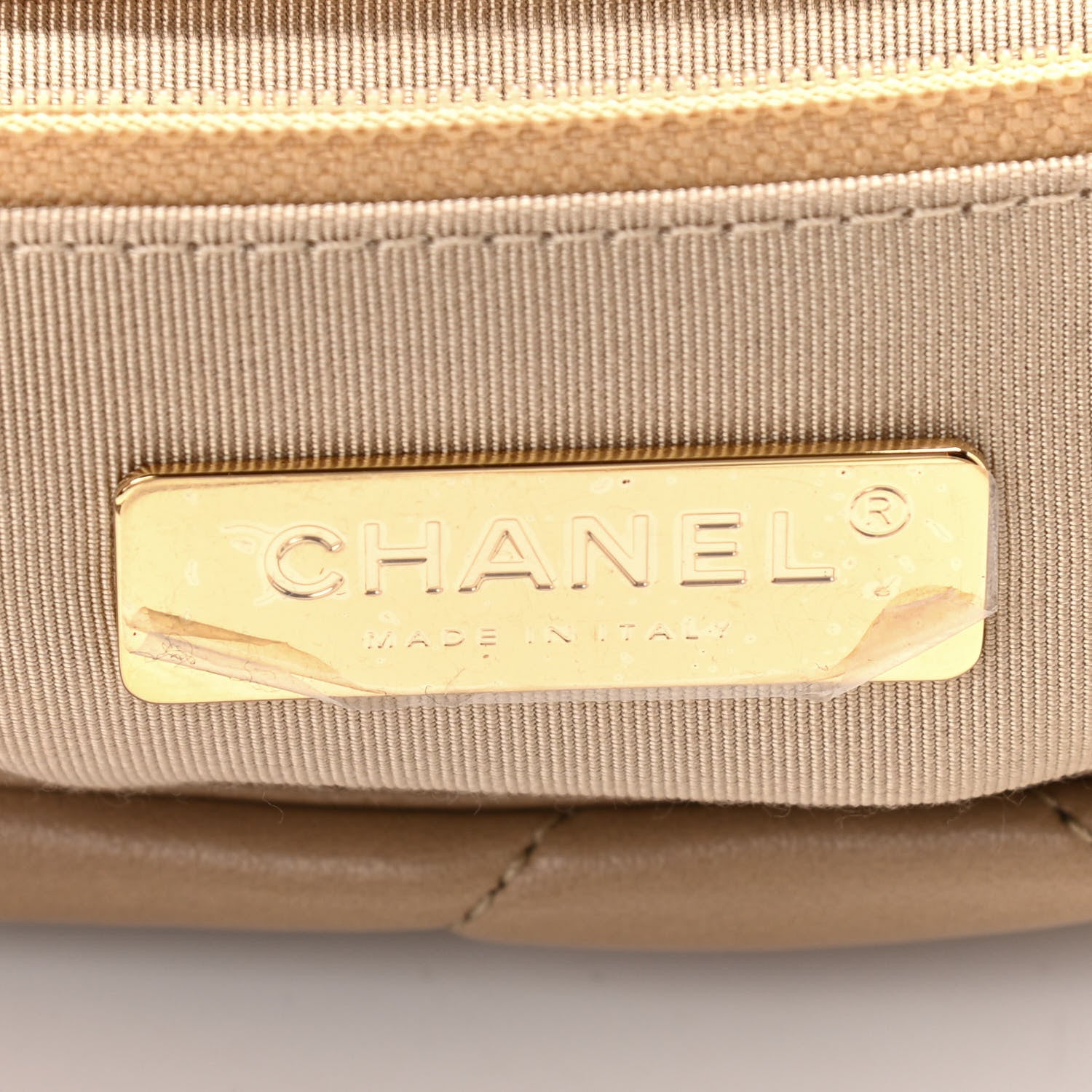 Chanel Lambskin Quilted Medium Chanel 19 Flap Dark Beige 8 of 11