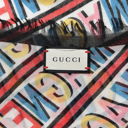 Gucci Modal Silk Magnetismo Scarf Multicolor 5 of 5