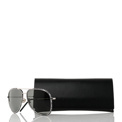 Saint Laurent Aviator Classic SL 294 Sunglasses Black White 9 of 9