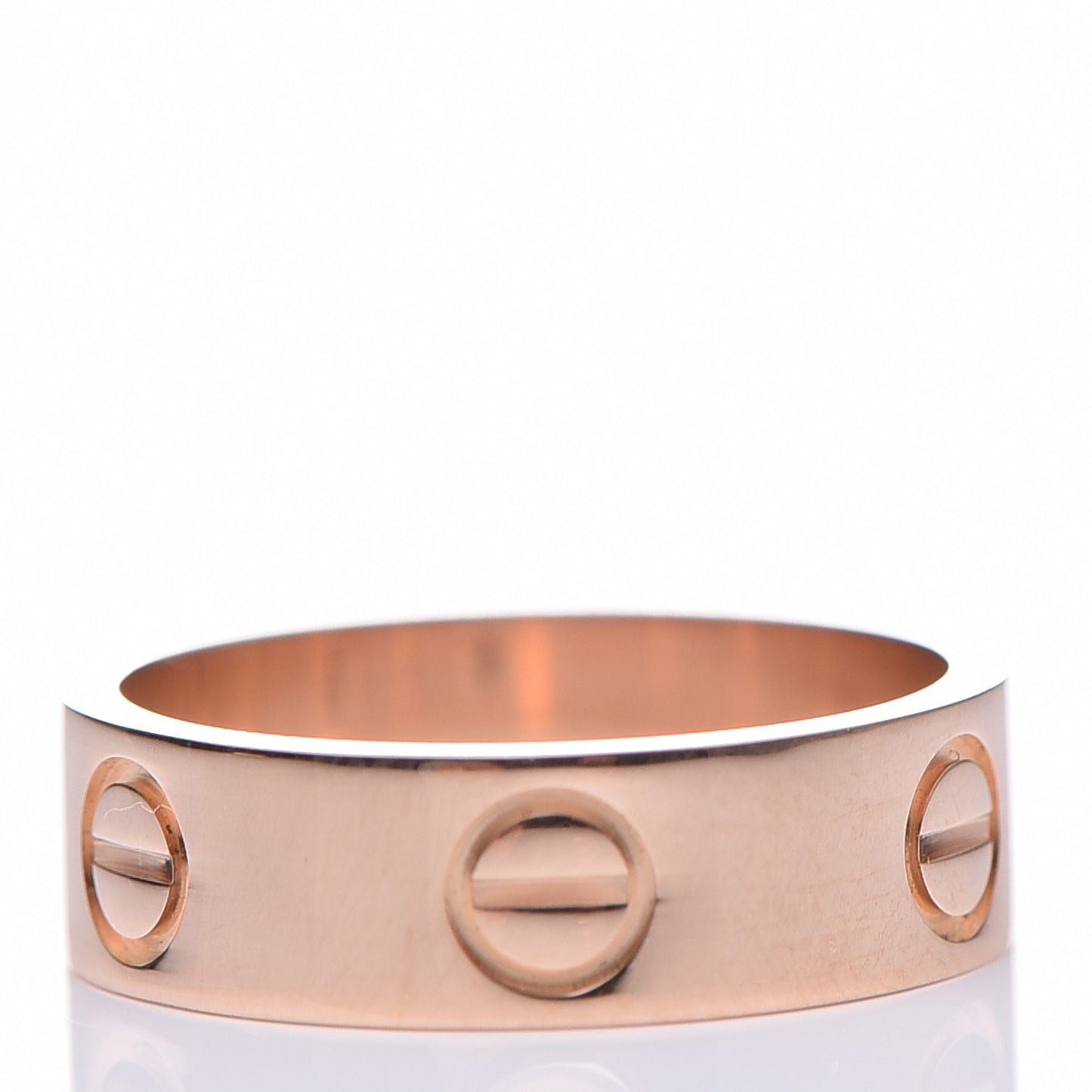 18K Pink Gold 5.5mm LOVE Ring 50 5.25