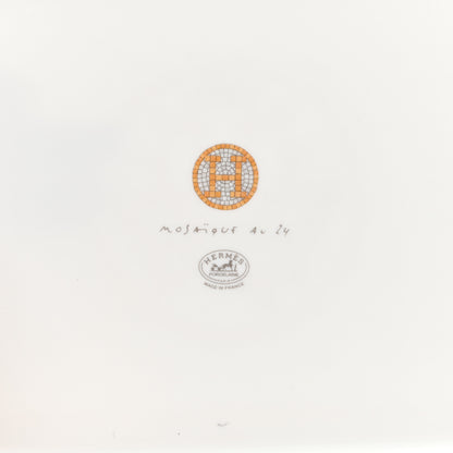 Hermes Porcelain Mosaique au 24 Gold Sushi Plate 5 of 7
