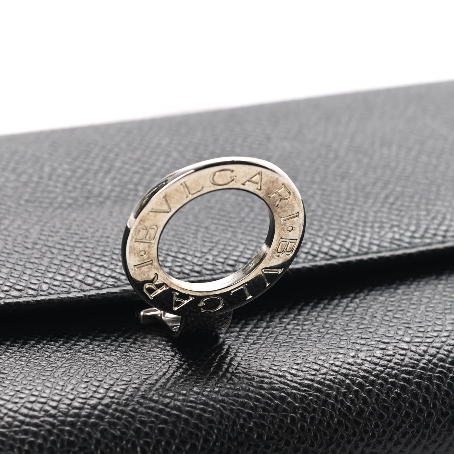 Bulgari Grain Calfskin Wallet Black 11 of 12