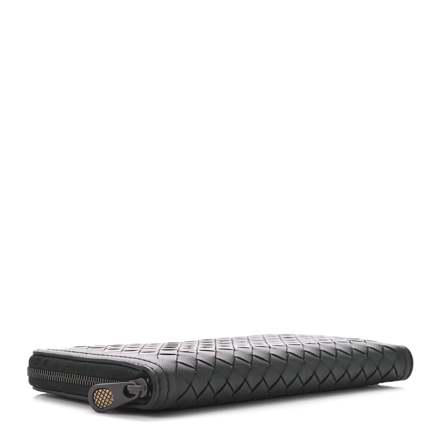 Bottega Veneta Nappa Intrecciato Zip Around Wallet Black 4 of 12