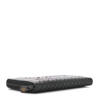 Bottega Veneta Nappa Intrecciato Zip Around Wallet Black 4 of 12