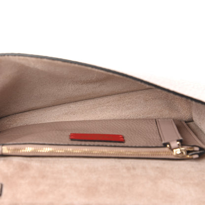Valentino Garavani Pebble Calfskin Rockstud Side Slip Wristlet Clutch Poudre 5 of 9