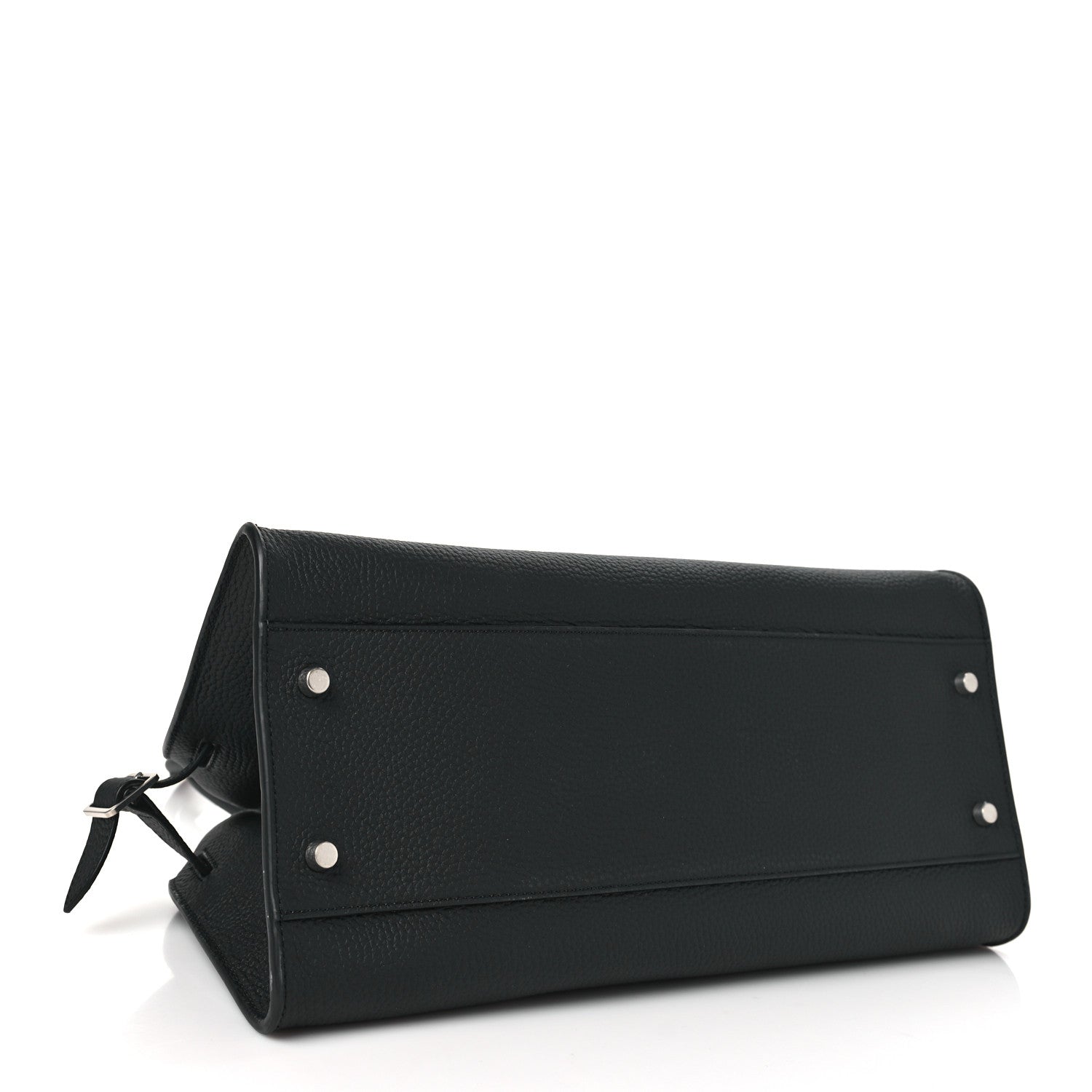 The Row Grained Calfskin Margaux Shoulder 12 Black 4 of 10