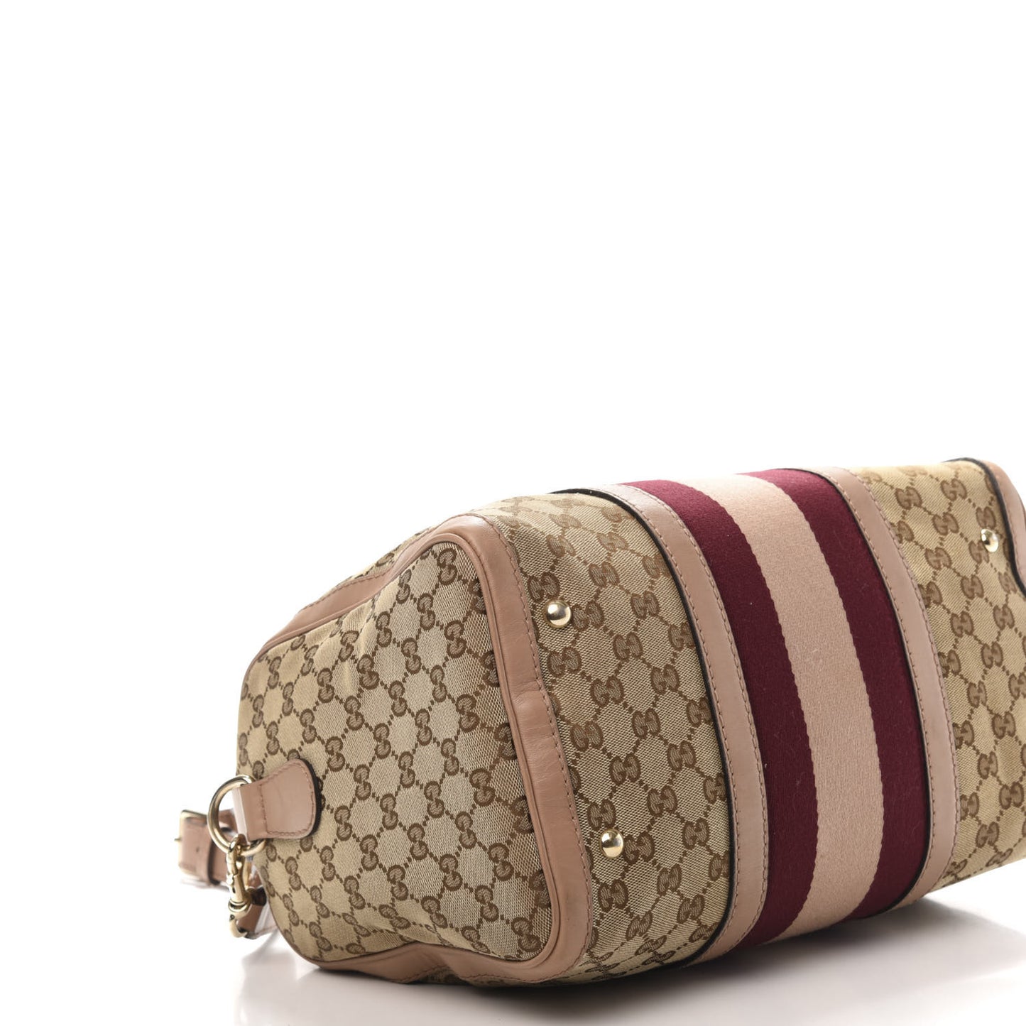 Monogram Vintage Web Medium Boston Pink