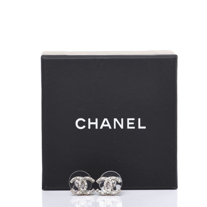 Chanel Pearl Crystal CC Earrings Gold 6 of 6