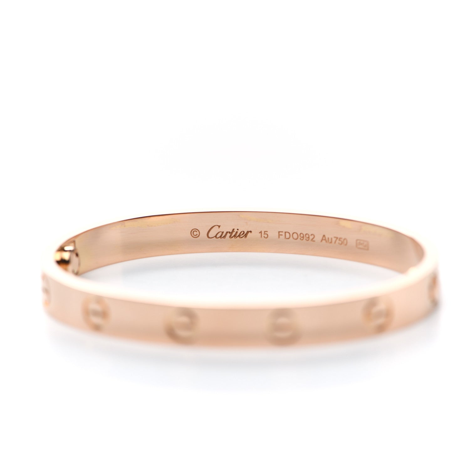 Cartier 18K Pink Gold LOVE Bracelet 15 4 of 5
