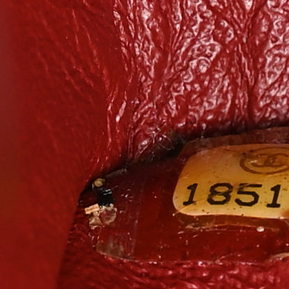 Chanel Lambskin Quilted Jumbo Double Flap Dark Red 7 of 11