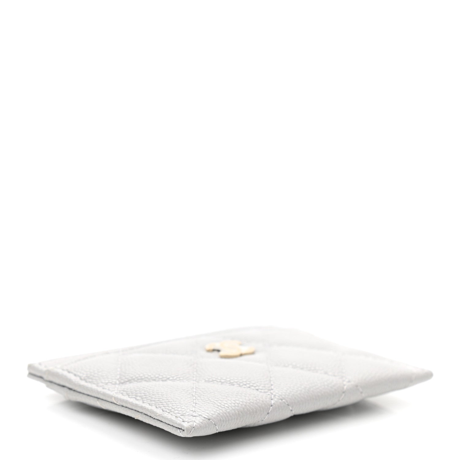 Chanel Caviar Quilted Card Holder Grey 4 of 8