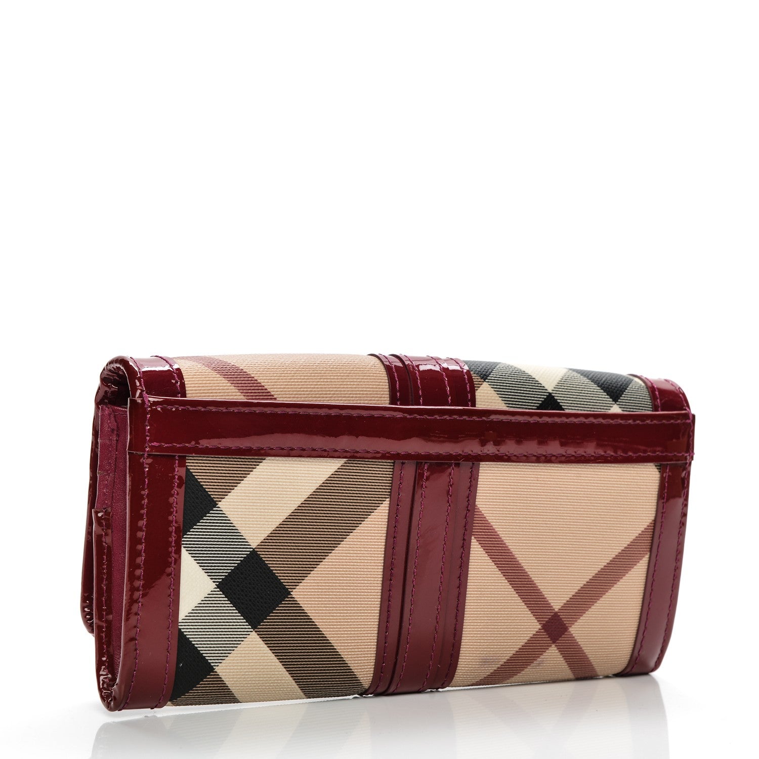 Burberry Supernova Check Penrose Continental Wallet Berry 3 of 7