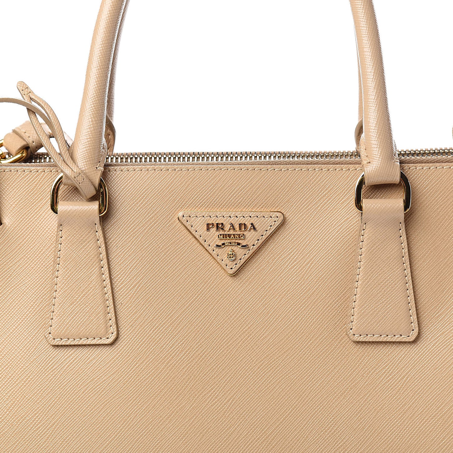 Saffiano Medium Galleria Double Zip Tote Sabbia