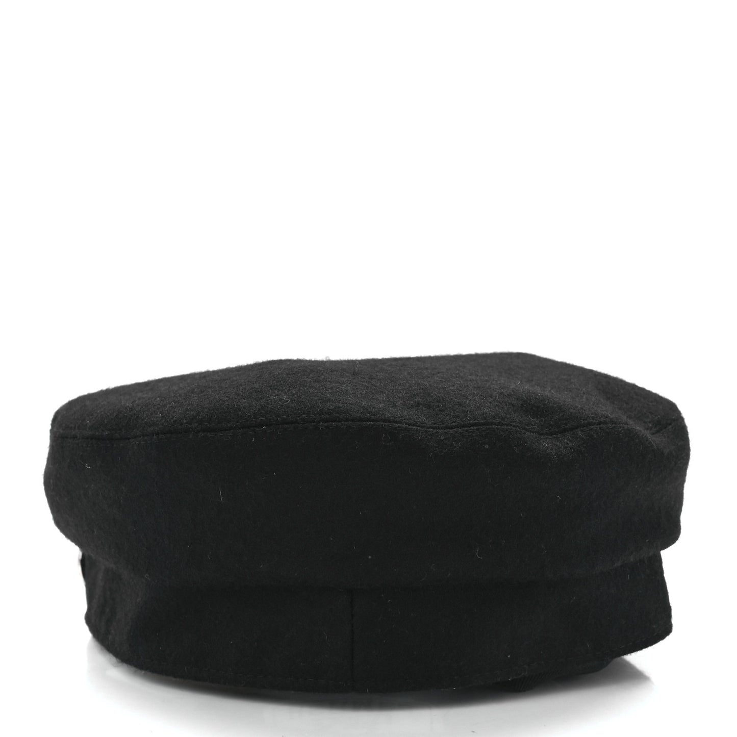 Wool Flannel Embroidered Womens Cabourg En Finesse Cap 57 Black