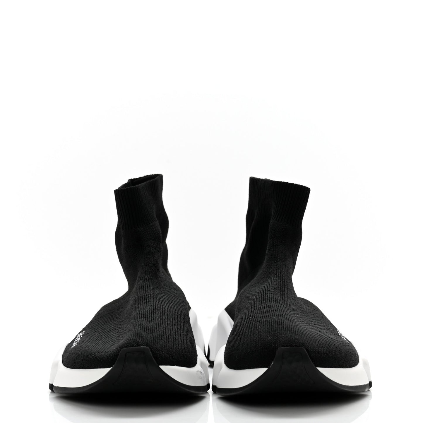 Neoprene Knit Womens Speed Sneakers 38 Black White