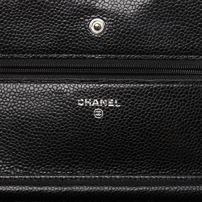 Chanel Caviar Quilted Wallet On Chain WOC Black 8 of 16