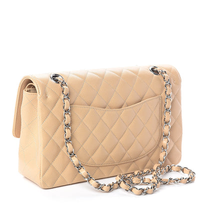 Chanel Caviar Quilted Medium Double Flap Beige 3 of 10