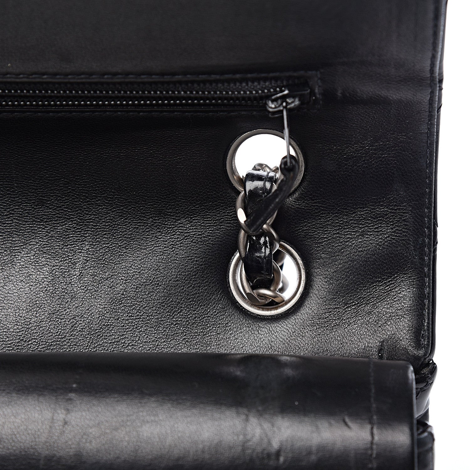 Chanel Patent Quilted Medium Double Flap Black 14 of 17