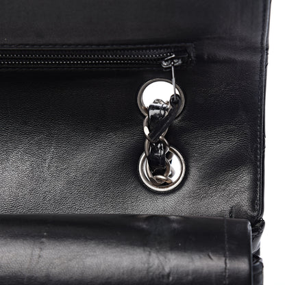 Chanel Patent Quilted Medium Double Flap Black 14 of 17