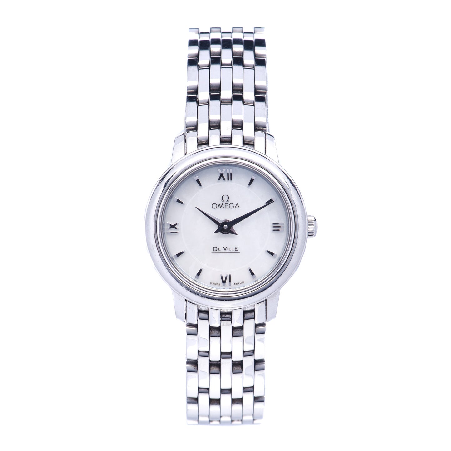 Stainless Steel Mother of Pearl 24mm De Ville Prestige Quartz Watch 424.10.24.60.05.001