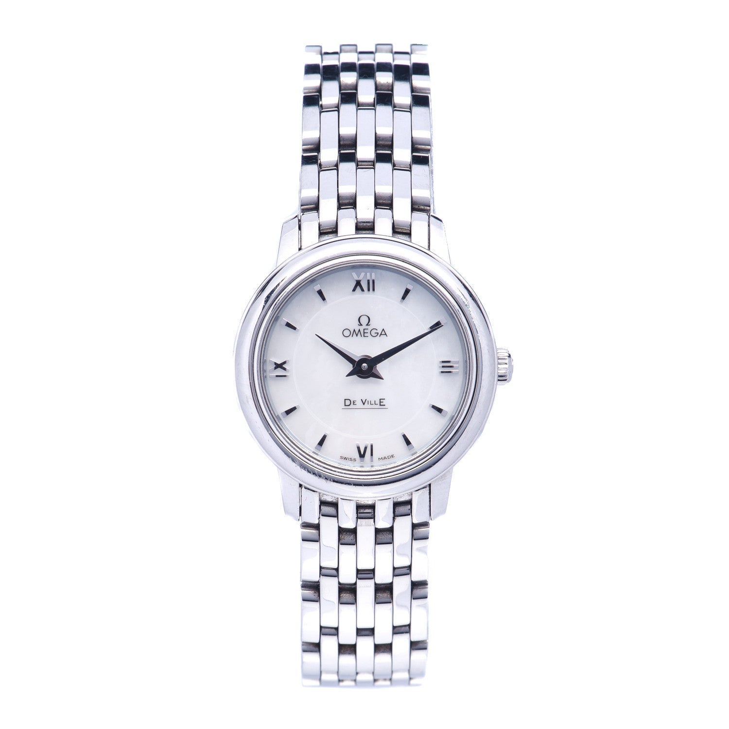 Omega Stainless Steel Mother of Pearl 24mm De Ville Prestige Quartz Watch 424.10.24.60.05.001 1 of 7
