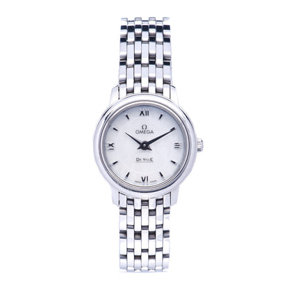 Omega Stainless Steel Mother of Pearl 24mm De Ville Prestige Quartz Watch 424.10.24.60.05.001 1 of 7