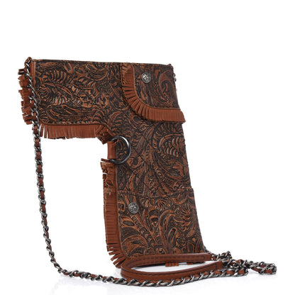 Chanel Calfskin Paris Dallas Holster Shoulder Bag Brown 2 of 6