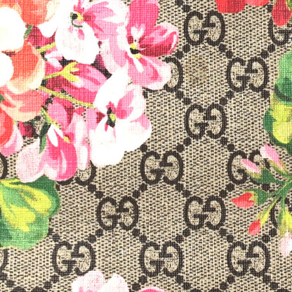 Gucci GG Supreme Monogram Blooms Small Zippered Tote Beige Multicolor Dry Rose 10 of 10