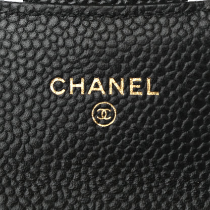 Chanel Caviar Quilted Flap Card Holder Wallet Black 6 of 8