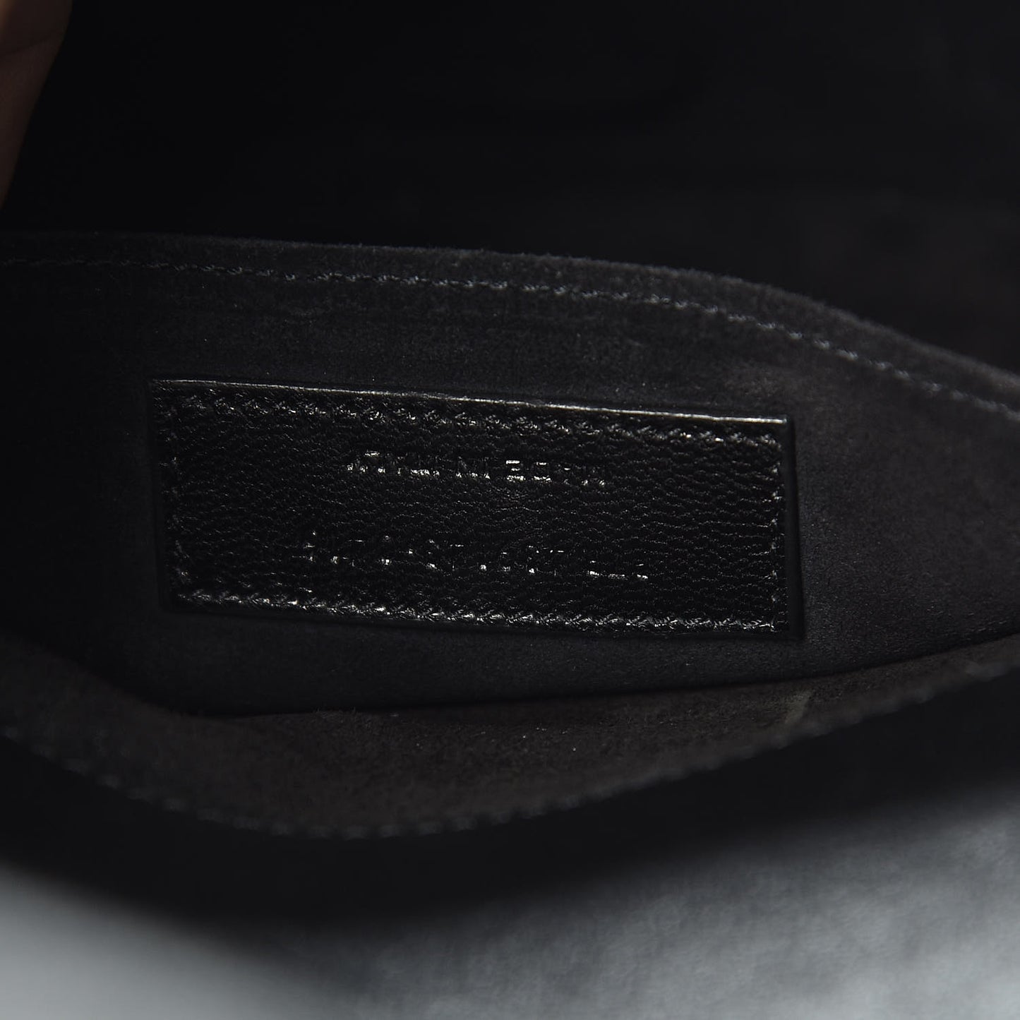 Calfskin Y Studs Crossbody Bag Black