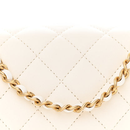 Chanel Lambskin Quilted Mini Pearl Crush Flap White 8 of 10