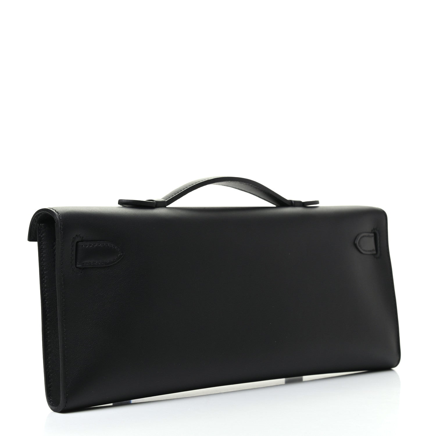 Hermes Swift Kelly Cut Clutch Pochette Black 3 of 7