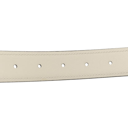 Gucci Ciny Lux Calfskin Blondie 30mm Belt 75 30 Mystic White 3 of 4